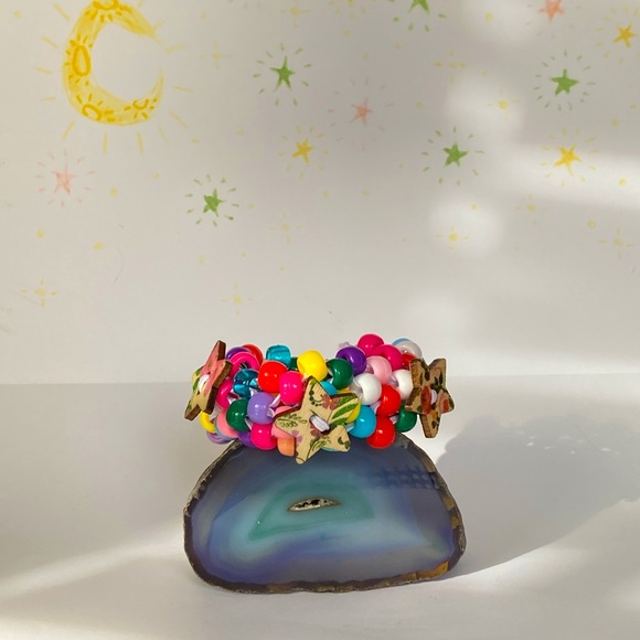 Multilayer rainbow, star button,and star friendship bracelets!! - Picture 3 of 4